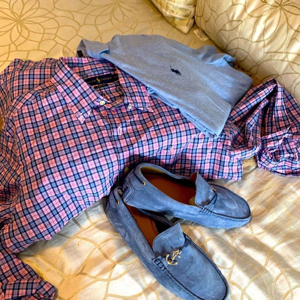 POLO- Long Sleeve Button Down